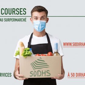 Les courses au supermarché (uniquement les articles non volumineux et non encombrants)