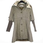 Manteau-Couleur Grise-Marque AL-QARA-Qualité Coton-Pour Femme-Taille 34-36-Style No Cold-Ref:DEC0202