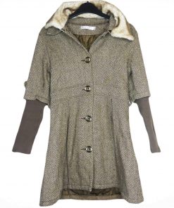 Manteau-Couleur Grise-Marque AL-QARA-Qualité Coton-Pour Femme-Taille 34-36-Style No Cold-Ref:DEC0202