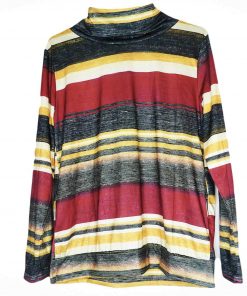 Pull-Couleur Multicolore-Marque AUTRES-Qualité Coton-Pour Homme et Femme-Taille M-Style Col Monté-Ref:DEC12004