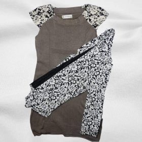Robe-Couleur Taupe-Marque VICTORIAZONE-Qualité VIscose-Pour Femme-Taille M et L-Style Moderne-Ref:DEC202113011