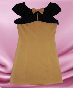 Robe-Couleur Café-Marque ANGEL-Qualité Polyester-Pour Femme-Taille De 36 à 38-Style Moderne-Ref:DEC202113018