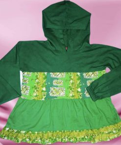 Pull-Couleur Verte-Marque AUTRES-Qualité 100%Coton-Pour Femme-Taille M et L-Style Pull chapeau-Ref:DEC202113023