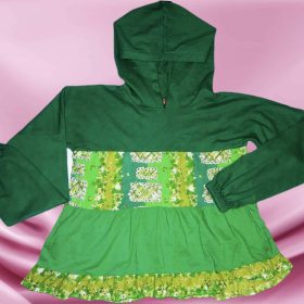 Pull-Couleur Verte-Marque AUTRES-Qualité 100%Coton-Pour Femme-Taille M et L-Style Pull chapeau-Ref:DEC202113023