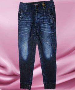 Pantalon En Jean-Couleur Bleue-Marque PULL & BEAR-Qualité Coton-Pour Femme-Taille 36-Style Tendance-Ref:DEC202113029