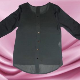Chemise-Couleur Grise-Marque ALLEGRO-Qualité Polyester-Pour Femme-Taille S-Style Boulot-Ref:DEC202113030