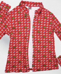 Chemise-Couleur Rouge-Marque WHO'S THAT GIRL-Qualité Viscose-Pour Femme-Taille S-Style Pyjama-Ref:DEC202113035