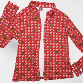 Chemise-Couleur Rouge-Marque WHO'S THAT GIRL-Qualité Viscose-Pour Femme-Taille S-Style Pyjama-Ref:DEC202113035