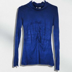 Boudi Vet-Couleur Bleue Sombre-Marque BANDOLERA-Qualité Viscose-Pour Femme-Taille 36-Style Col Monté-Ref:DEC202119008