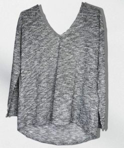 Pull-Couleur Grise-Marque SPRINGFIELD-Qualité Viscose-Pour Femme-Taille L-Style Col V-Ref:DEC202119015