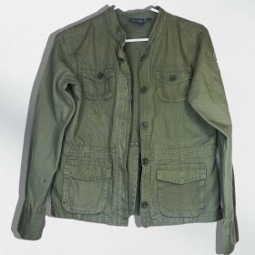 Jacket En Jean-Couleur Militaire-Marque ALIVE-Qualité 100%Baumwolle-Pour Femme-Taille M-Style Militaire-Ref:DEC202119025