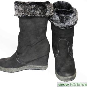 Chaussure-Couleur Belge-Marque AUTRES-Qualité Fourrure-Pour Femme-Taille 40-Style Fourrure-Ref:DEC270007