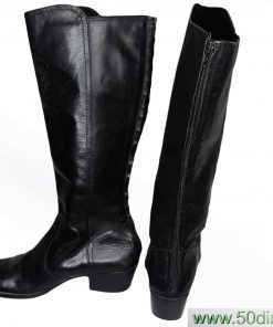 Chaussure-Couleur Noire-Marque UNITED COLORS-Qualité Cuire-Pour Femme-Taille 38-Style Froid-Ref:DEC270009