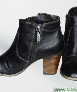 Chaussure-Couleur Noire-Marque S.OLIVER-Qualité Cuire-Pour Femme-Taille 38-Style Unique-Ref:DEC270010