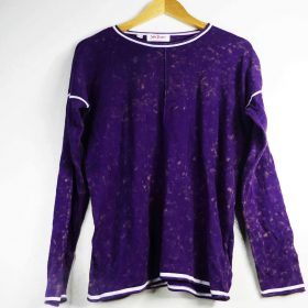 Pull-Couleur Violette-Marque JOHN BANER-Qualité Coton-Pour Homme et Femme-Taille 38 // 40-Style Stay Home-Ref:1050133