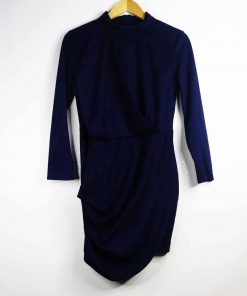 Robe-Couleur Bleue Sombre-Marque CBR-Qualité Coton-Pour Femme-Taille M-Style Boulot-Ref:1050154