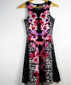 Robe-Couleur Multicolore-Marque H&M-Qualité 100%Polyester-Pour Femme-Taille XS-Style Soirée-Ref:1050162