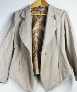 Veste-Couleur Belge-Marque AUTRES-Qualité 100%Coton-Pour Femme-Taille 40-Style Boulot-Ref:1050217