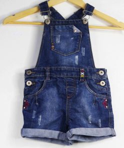 Salopette En Jean-Couleur Bleue-Marque LCWAIKIKI-Qualité Coton-Pour Enfant-Taille De 2 ans à 3 ans-Style Sortie-Ref:1050451