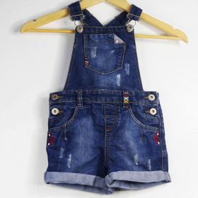 Salopette En Jean-Couleur Bleue-Marque LCWAIKIKI-Qualité Coton-Pour Enfant-Taille De 2 ans à 3 ans-Style Sortie-Ref:1050451