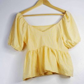 Mini-Hot-Couleur Jaune-Marque AUTRES-Qualité Coton-Pour Femme-Taille De 36 à 40-Style Vintage-Ref:1050471