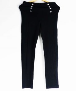Pantalon-Couleur Noire-Marque STRADIVARIUS-Qualité Viscose-Pour Femme-Taille 38-Style Moderne-Ref:1050620