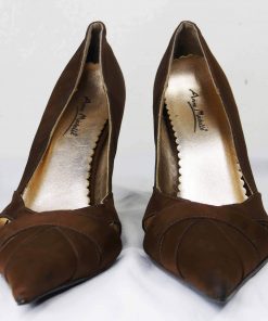 Chaussure-Couleur Marron-Marque ANNE MICHELLE-Qualité Synthétique-Pour Femme-Taille De 38 à 39-Style Escarpins-Ref:1050653