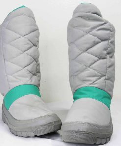 Chaussure-Couleur Grise-Marque BEST-Qualité Coton-Pour Femme-Taille De 37 à 38-Style Bottes de pluie-Ref:1050657