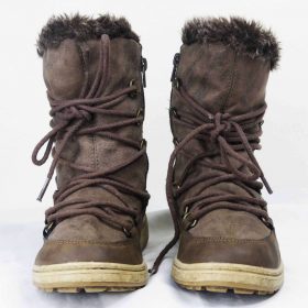 Chaussure-Couleur Taupe-Marque BLUE MOTION-Qualité Fourrure-Pour Femme-Taille 38-Style Bottes-Ref:1050661