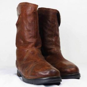 Chaussure-Couleur Café-Marque DONNA CAROLINA-Qualité  Synthétique-Pour Femme-Taille 39-Style Bottes plates-Ref:1050681