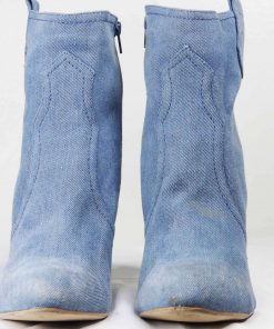 Chaussure En Jean-Couleur Bleue Ciel-Marque CATWALK-Qualité Mélange de matières-Pour Femme-Taille 40-Style Bottes-Ref:1050705