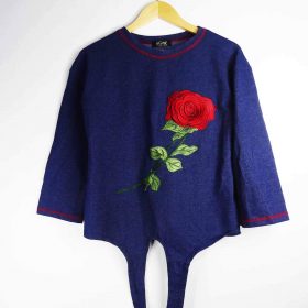 Pull-Couleur Bleue-Marque ELLE FASHION-Qualité Coton-Pour Femme-Taille De 38 à 42 -Style Moderne-Ref:1050761