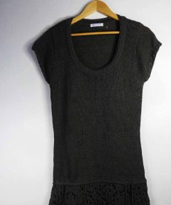 Robe-Couleur Taupe-Marque PROMOD-Qualité Laine-Pour Femme-Taille De 38 à 44-Style Hiver-Ref:1050765