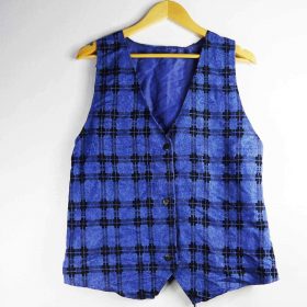 Gilet-Couleur Bleue-Marque AUTRES-Qualité Polyester-Pour Homme et Femme-Taille De 38 à 44-Style Classe-Ref:1050797