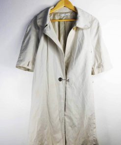 Manteau-Couleur Belge-Marque BOTTEGA VENETA-Qualité Nylon-Pour Femme-Taille M-Style Vintage-Ref:1050813