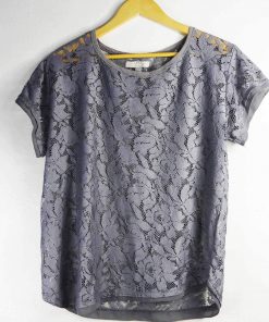Pull-Couleur Grise Sombre-Marque ZARA-Qualité 100%Polyester-Pour Femme-Taille M-Style Filet-Ref:1050821