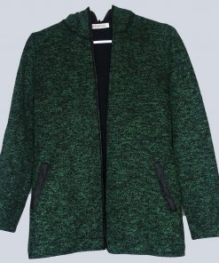 Veste-Couleur Verte-Marque MENGLU-Qualité Coton-Pour Femme-Taille 38-Style Tendance-Ref:S014