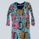 Robe-Couleur Multicolore-Qualité Coton-Pour Femme-Taille 40-Style Africa-Ref:S022