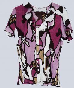 Chemise-Couleur Multicolore-Marque DRESSBARN-Qualité 100%Polyester-Pour Femme-Taille L-Style Transparent-Ref:S033