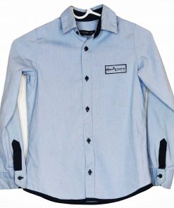 Chemise-Couleur Bleue Ciel-Marque BURBERRY-Qualité Coton-Pour Enfant-Taille 8 ans-Style École-Ref:S049