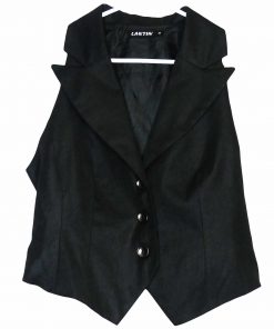 Gilet-Couleur Noire-Marque CANTIN-Qualité Polyester-Pour Homme & Femme-Taille M-Style Tendance-Ref:S051