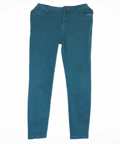Pantalon En Jean-Couleur Verte-Marque LOLA & LIZA-Qualité Coton-Pour Enfant-Taille 10-12 ans-Style École-Ref:S066