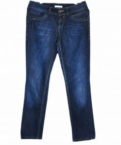 Pantalon En Jean-Couleur Bleue-Marque PROMOD-Qualité Coton-Pour Femme-Taille 36-Style École-Ref:S069