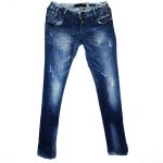 Pantalon En Jean-Couleur Bleue-Marque SIMPLY CHIC-Qualité Coton-Pour Femme-Taille M/38-Style Boulot-Ref:S076