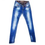 Pantalon En Jean-Couleur Bleue-Marque CRACPOT JEANS-Qualité Coton-Pour Enfant-Taille 28-Style École-Ref:S078