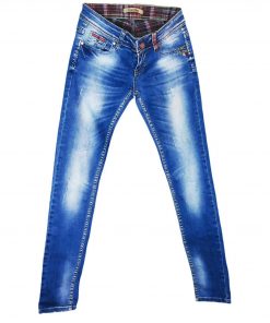 Pantalon En Jean-Couleur Bleue-Marque CRACPOT JEANS-Qualité Coton-Pour Enfant-Taille 28-Style École-Ref:S078