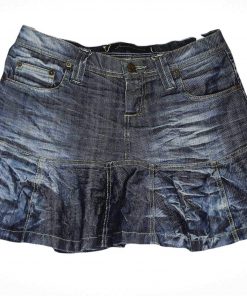 Jupe En Jean-Couleur Grise-Marque DENIM-Qualité 100%Coton-Pour Femme-Taille 38-Style Freedom-Ref:S088