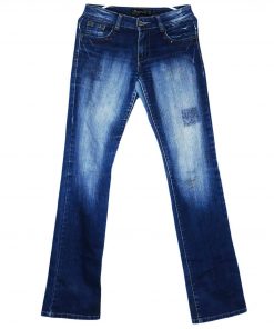 Pantalon En Jean-Couleur Bleue-Marque REFLET FASHION-Qualité Coton-Pour Femme-Taille 36-Style Vintage-Ref:S089