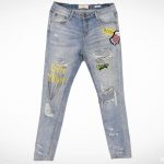 Pantalon En Jean-Couleur Bleue-Marque DAYSIE-Qualité Coton-Pour Femme-Taille 38-Style Moderne-Ref:000023