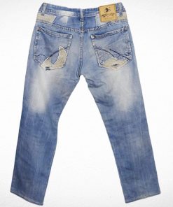 Pantalon En Jean-Couleur Bleue-Marque K&M-Qualité Coton-Pour Hommes & Femmes-Taille 42-Style Tendance-Ref:000031